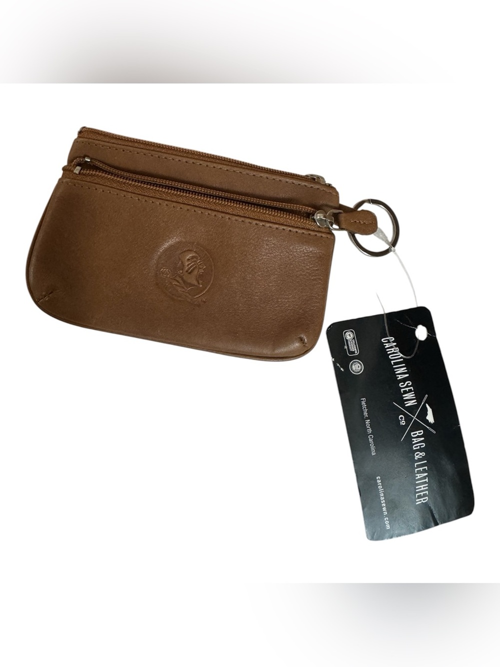 Genuine Leather Zip Coin Purse Wallet
